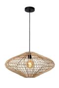 Lucide Magali - hanglamp - Ø 56 x 160 cm - lichtbruin