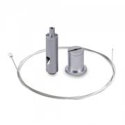 KLUS RD-1 - bevestigingsset inclusief kabel 150cm - satijn zilver