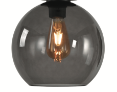 Artdelight Marino - glazen lampenkap - Ø 25 cm - gerookt