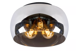 Lucide Olivia - plafondverlichting - Ø 40 x 27 - fumé