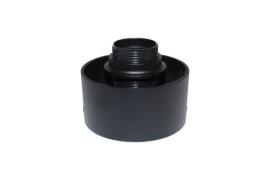 Artdelight Rosario - lamphouder voor PL 202 - Ø10,5 x 9,5 cm - zwart