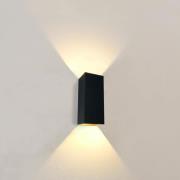 Artdelight Dante XL - wandverlichting - 9 x 10 x 24 cm - zwart en goud