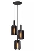 Lucide Rafal - hanglamp - Ø 50 x 183 cm - grijs