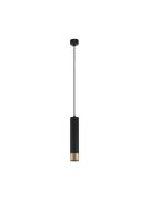 Nova Luce Picto - hanglamp - Ø 6 x 230 cm - zwart en goud