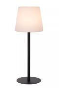 Lucide Tyon - oplaadbare tafellamp - Ø 15 x 41 cm - 2W dimbare LED inc...