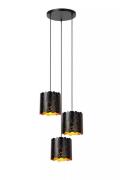 Lucide Almelo - hanglamp 3L - Ø 45 x 165 cm - zwart