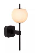 Lucide Elda - wandlamp - 18,4 x 12 x 34,5 cm - IP44 - zwart