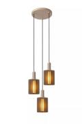 Lucide Lambres - hanglamp - Ø 40 x 164 cm - taupe