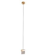 Maxlight Vetro - hanglamp - Ø 13 x 180 cm - 4,5W dimbare LED incl. - g...