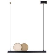 Maxlight Momo - hanglamp - 90 x 16 x 150 cm - 35W LED incl. - zwart en...