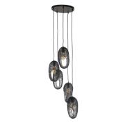 Vico Open Eye Wire - hanglamp -  Ø 45 x 180 cm - zwart