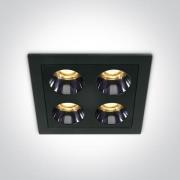 ONE Light Mirror Dark Light Range - inbouwspot - 75 x 75 mm, 68 x 68 m...