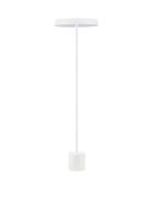 Nova Luce Vetro - staanlamp - Ø 40 x 136 cm - 33W  LED incl. - mat wit
