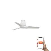 Faro Hey Tub S Tuya Smart - plafondventilator - Ø 90 cm - mat wit