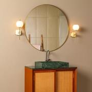 Lucide Elda - wandlamp - 18,4 x 12 x 34,5 cm - IP44 - goud