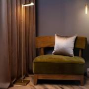 Lucide Aaron - vloerlamp - 20 x 20 x 134 cm - 10W dim to warm LED incl...