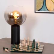 Lucide Marius - tafellamp - Ø 20 x 32,5 cm - gerookt zwart