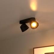 Lucide Trigono - opbouwspot 2L - 22,5 x 10,5 x 9,8 cm- zwart