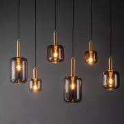 Lucide Joanet - Hanglamp 6L - 130 x 30 x 190 cm - Fumé